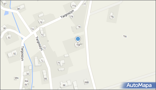 Targoszyn, Targoszyn, 72a, mapa Targoszyn