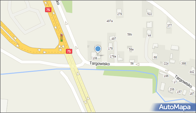 Targowisko, Targowisko, 108a, mapa Targowisko