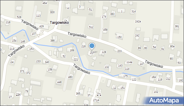 Targowisko, Targowisko, 217, mapa Targowisko