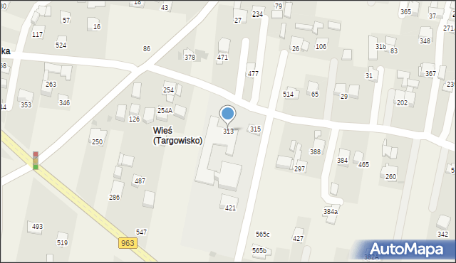 Targowisko, Targowisko, 313, mapa Targowisko