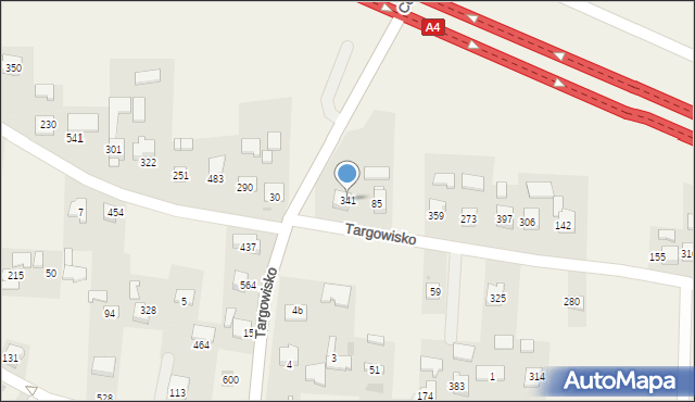 Targowisko, Targowisko, 341, mapa Targowisko