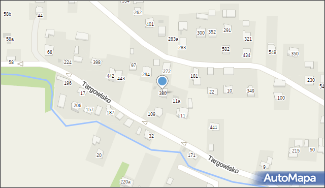 Targowisko, Targowisko, 380, mapa Targowisko