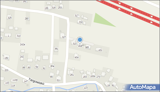 Targowisko, Targowisko, 414, mapa Targowisko