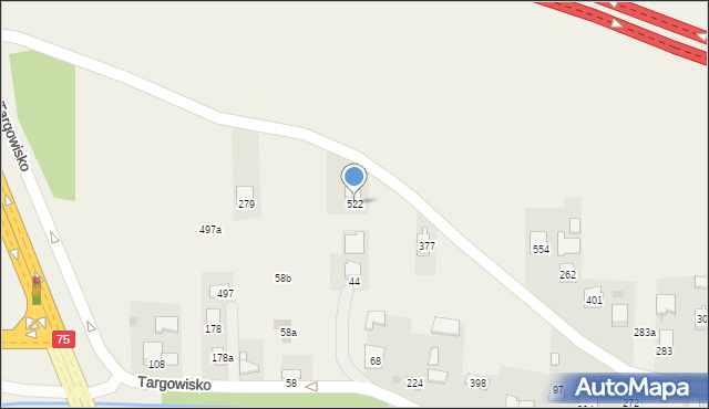 Targowisko, Targowisko, 522, mapa Targowisko