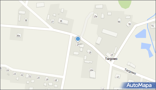 Targowo, Targowo, 17, mapa Targowo