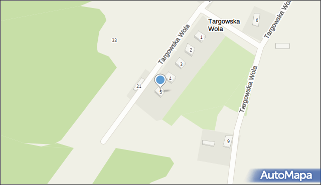Targowska Wola, Targowska Wola, 5, mapa Targowska Wola
