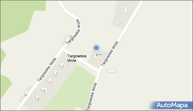 Targowska Wola, Targowska Wola, 6, mapa Targowska Wola