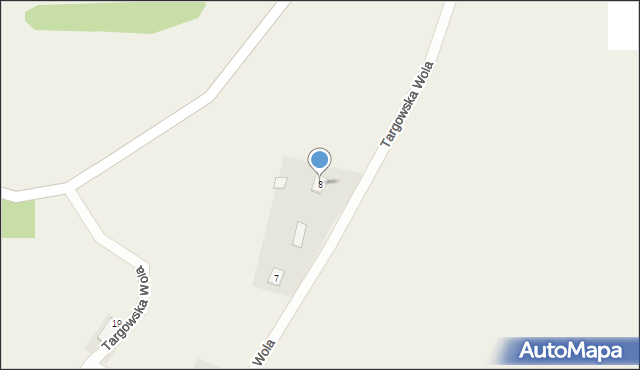 Targowska Wola, Targowska Wola, 8, mapa Targowska Wola