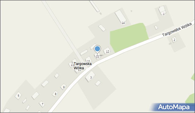 Targowska Wólka, Targowska Wólka, 11, mapa Targowska Wólka