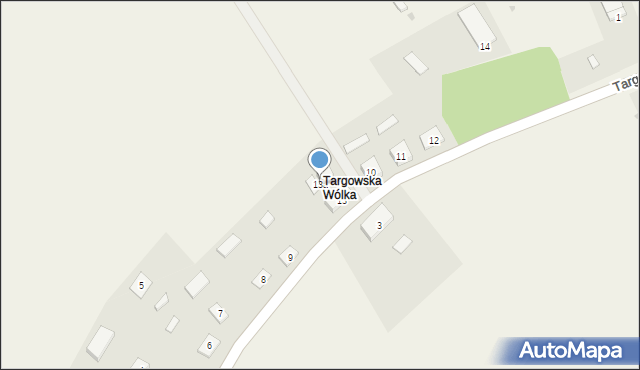 Targowska Wólka, Targowska Wólka, 13a, mapa Targowska Wólka