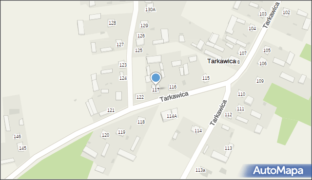 Tarkawica, Tarkawica, 117, mapa Tarkawica