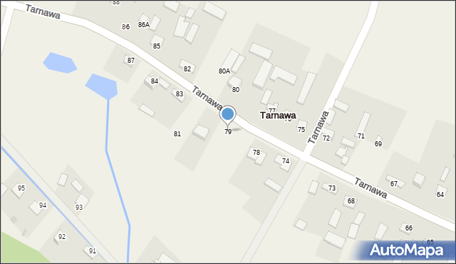 Tarnawa, Tarnawa, 79, mapa Tarnawa