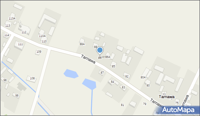 Tarnawa, Tarnawa, 86, mapa Tarnawa