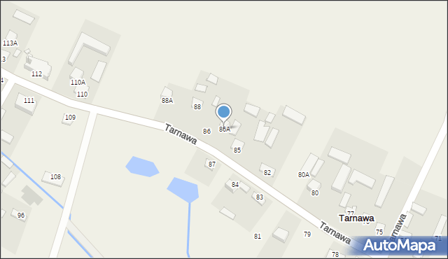 Tarnawa, Tarnawa, 86A, mapa Tarnawa