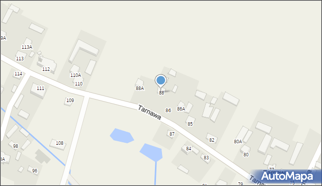Tarnawa, Tarnawa, 88, mapa Tarnawa