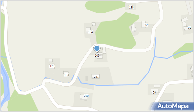 Tarnawa, Tarnawa, 205, mapa Tarnawa