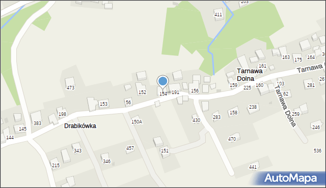 Tarnawa Dolna, Tarnawa Dolna, 154, mapa Tarnawa Dolna