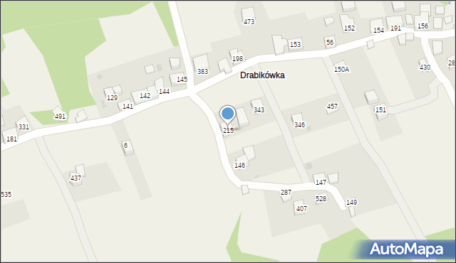 Tarnawa Dolna, Tarnawa Dolna, 215, mapa Tarnawa Dolna