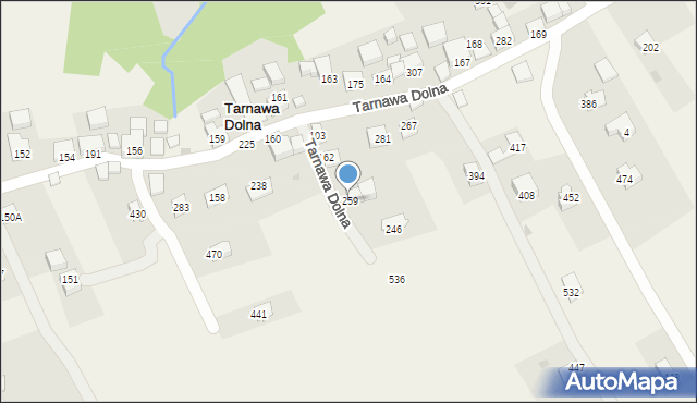 Tarnawa Dolna, Tarnawa Dolna, 259, mapa Tarnawa Dolna
