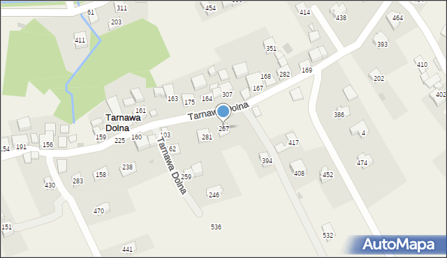 Tarnawa Dolna, Tarnawa Dolna, 267, mapa Tarnawa Dolna