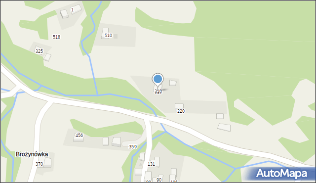 Tarnawa Dolna, Tarnawa Dolna, 310, mapa Tarnawa Dolna