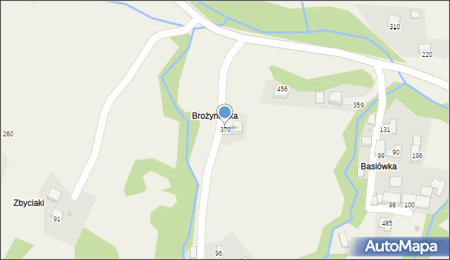 Tarnawa Dolna, Tarnawa Dolna, 370, mapa Tarnawa Dolna