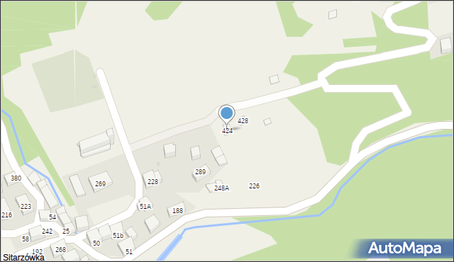 Tarnawa Dolna, Tarnawa Dolna, 424, mapa Tarnawa Dolna