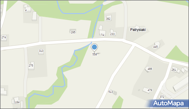 Tarnawa Dolna, Tarnawa Dolna, 534, mapa Tarnawa Dolna