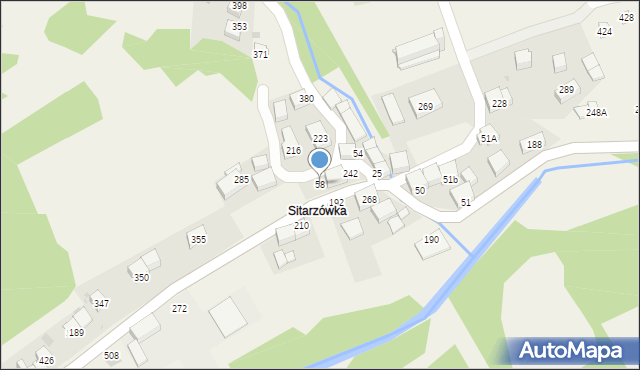 Tarnawa Dolna, Tarnawa Dolna, 58, mapa Tarnawa Dolna