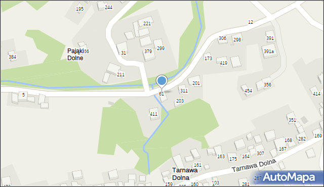 Tarnawa Dolna, Tarnawa Dolna, 61, mapa Tarnawa Dolna
