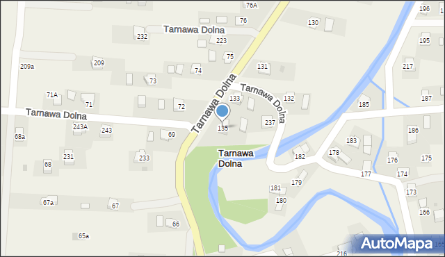 Tarnawa Dolna, Tarnawa Dolna, 135, mapa Tarnawa Dolna