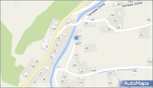 Tarnawa Dolna, Tarnawa Dolna, 149, mapa Tarnawa Dolna