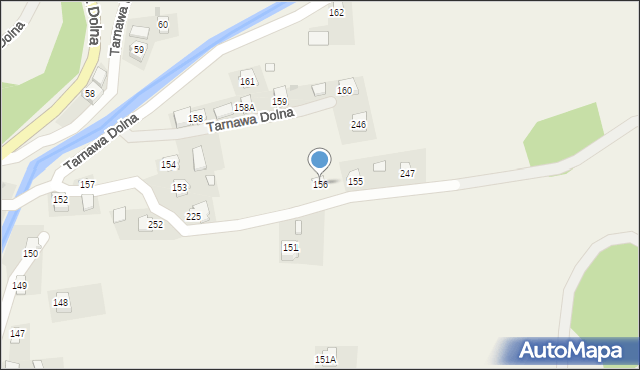 Tarnawa Dolna, Tarnawa Dolna, 156, mapa Tarnawa Dolna