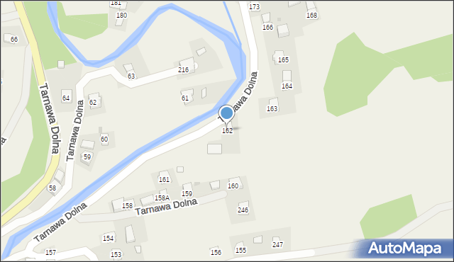 Tarnawa Dolna, Tarnawa Dolna, 162, mapa Tarnawa Dolna