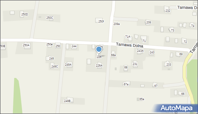 Tarnawa Dolna, Tarnawa Dolna, 226, mapa Tarnawa Dolna
