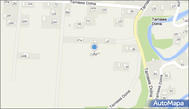 Tarnawa Dolna, Tarnawa Dolna, 65a, mapa Tarnawa Dolna