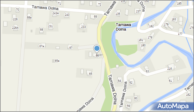 Tarnawa Dolna, Tarnawa Dolna, 66, mapa Tarnawa Dolna