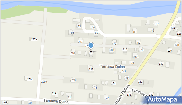 Tarnawa Dolna, Tarnawa Dolna, 77, mapa Tarnawa Dolna