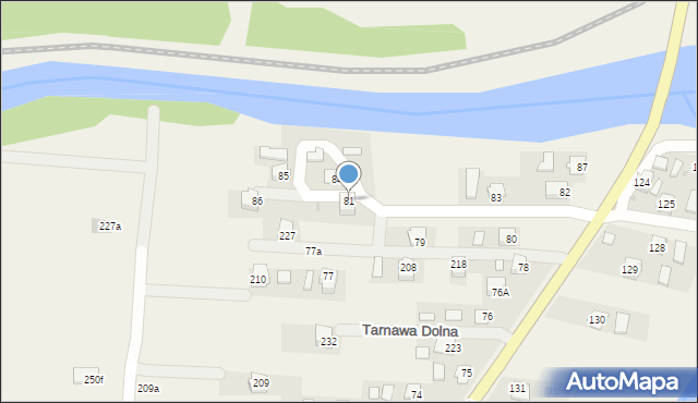 Tarnawa Dolna, Tarnawa Dolna, 81, mapa Tarnawa Dolna