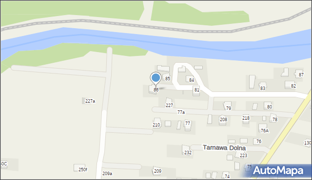 Tarnawa Dolna, Tarnawa Dolna, 86, mapa Tarnawa Dolna
