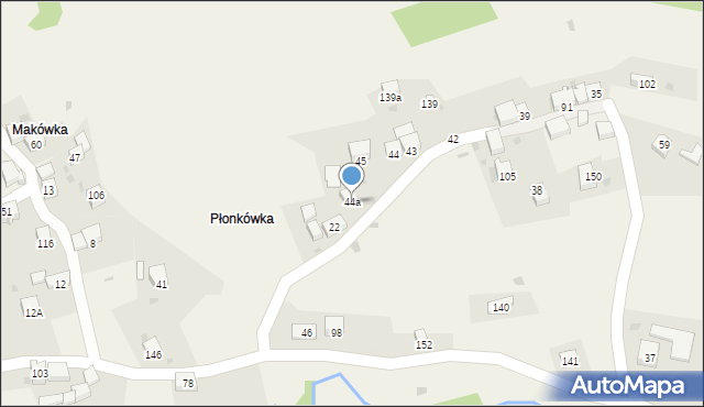 Tarnawa Górna, Tarnawa Górna, 44a, mapa Tarnawa Górna