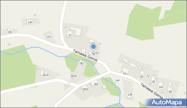 Tarnawa Górna, Tarnawa Górna, 52, mapa Tarnawa Górna