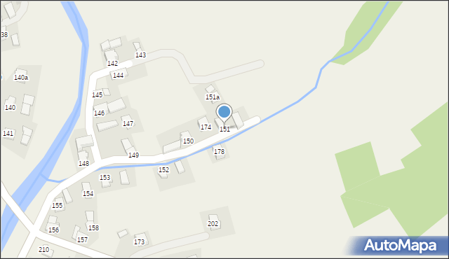 Tarnawa Górna, Tarnawa Górna, 151, mapa Tarnawa Górna