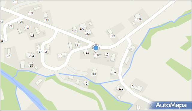 Tarnawa Górna, Tarnawa Górna, 166, mapa Tarnawa Górna