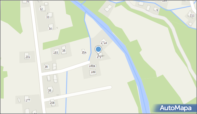 Tarnawa Górna, Tarnawa Górna, 171, mapa Tarnawa Górna