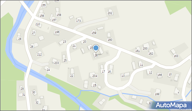 Tarnawa Górna, Tarnawa Górna, 18, mapa Tarnawa Górna