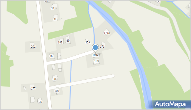 Tarnawa Górna, Tarnawa Górna, 189a, mapa Tarnawa Górna