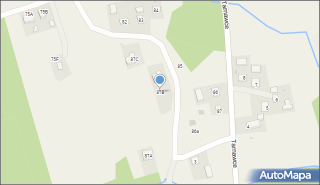 Tarnawce, Tarnawce, 87B, mapa Tarnawce