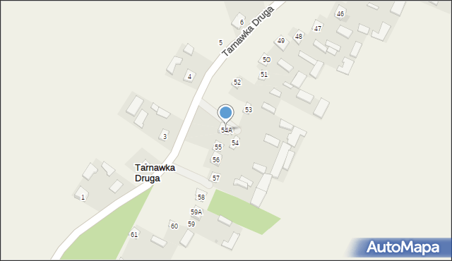 Tarnawka Druga, Tarnawka Druga, 54A, mapa Tarnawka Druga