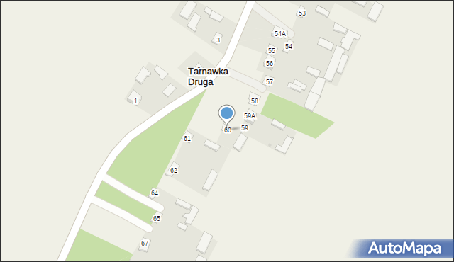 Tarnawka Druga, Tarnawka Druga, 60, mapa Tarnawka Druga